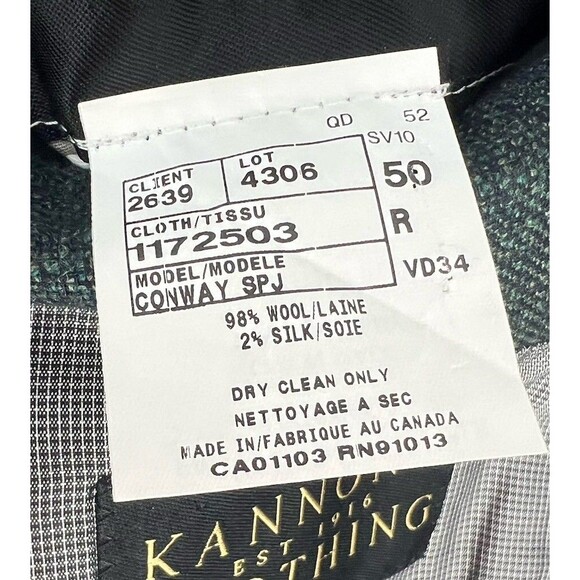 Kannon’s Clothing x Loro Piana Zelander Merino Wool Silk Sport Coat Green 50R - Picture 15 of 15